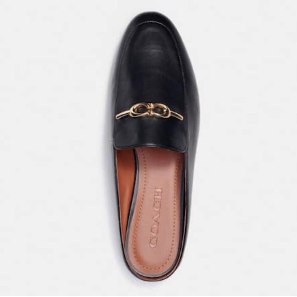 Coach Sienna leather slides